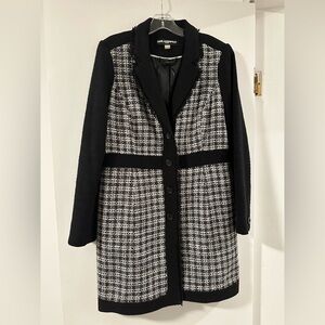 Karl Lagerfeld NWOT Tweed classic coat 12
